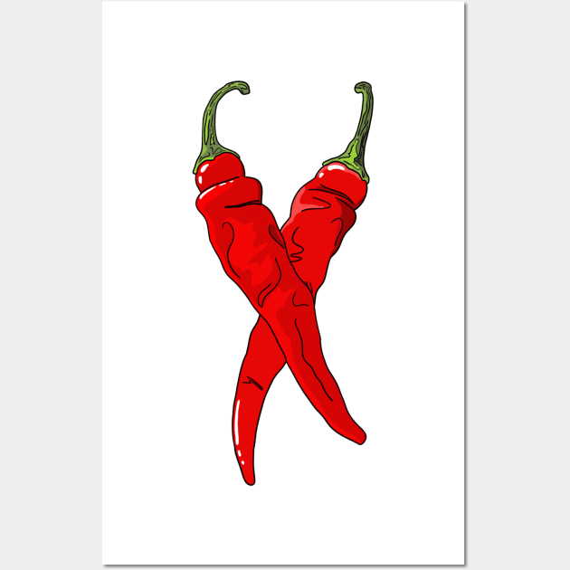 Chili Pepper Wall Art by MojoCoffeeTime